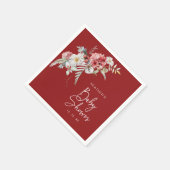 Kerst Baby Shower Servet (Hoek)