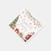 Kerst Baby Shower Servet (Hoek)