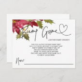 Kerst Baby shower Spel Baby Bump Guess Kaarten (Voorkant / Achterkant)