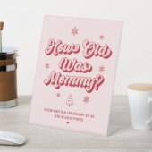 Kerst Baby shower Spel Reclamebord Met Voetstuk (Insitu)