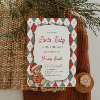 Kerst Baby Shower Uitnodiging