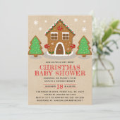Kerst-Baby shower voor ontbijtontbijt Kaart (Staand voorkant)