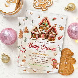 Kerst-Baby shower voor ontbijtontbijt Kaart