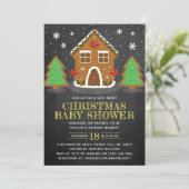 Kerst-Baby shower voor ontbijtontbijt Kaart (Staand voorkant)