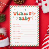 Kerst Baby shower Wensen voor Baby Kaart