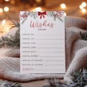 Kerst Baby shower wensen voor Baby Kaart