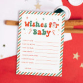 Kerst Baby shower Wensen voor Baby Kaart