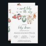 Kerst Baby shower winter leuke kleding Save The Date<br><div class="desc">Boho Christmas Baby shower uit te nodigen. Gemakkelijk te bewerken tekst. Klik voor verdere aanpassingen op "Aanpassen verder". Meer opties in onze winkel,  of neem contact met ons op.</div>