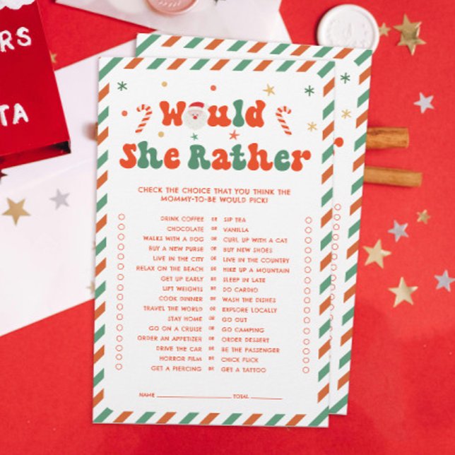 Kerst Baby shower zou ze liever spel (Creator heeft geüpload)