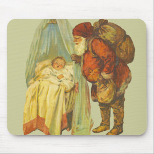 Kerst Baby Sinterklaas Vintage Muismat
