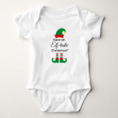 Kerst Baby Sleeper - Elf-tastic! Romper (Voorkant)