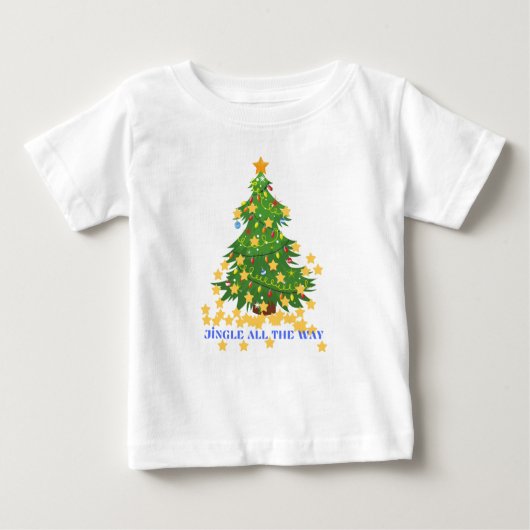 Kerst baby T-shirt (Voorkant)