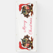 Kerst Baby Uil met Gift Banner (Verticaal)
