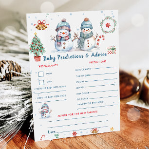 Kerst Baby Voorspellingen & Advies Spel Kaart