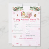 Kerst Baby Voorspellingen & Advies Spelkaart Kaart (Voorkant)