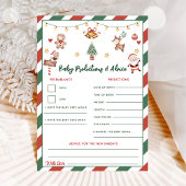 Kerst Baby Voorspellingen & Advies Spelkaart Kaart