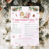 Kerst Baby Voorspellingen & Advies Spelkaart Kaart
