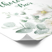 Kerst Baby Warm op in de warme chocoladereep Poster (Hoek)