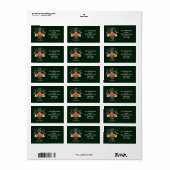 Kerst Baby zwangerschapsaankondiging Etiket (Full Sheet)