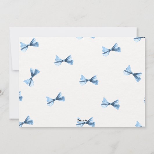 Kerst babyjongen geboorteaankondiging feestdagenkaart (Achterkant)