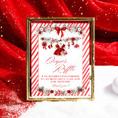 Kerst Babykleding Baby shower Luier Raffle Poster