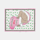 Kerst Baby's Eerste Fleece Deken (Voorkant (Horizontaal))