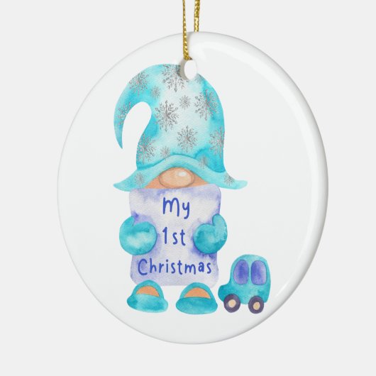 Kerst Baby's eerste kerst Gnome Ornament (Links)