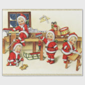 Kerst baby's inpakpapier (Vlak)