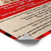 Kerst Backverkoop Fondsenwerving Poster (Hoek)