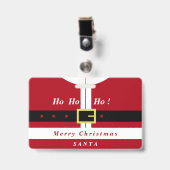 Kerst Badge Sinterklaas Cadeau Aangepaste Jouw naa (Voorzijde met clip)