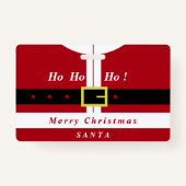 Kerst Badge Sinterklaas Cadeau Aangepaste Jouw naa (Achterkant)