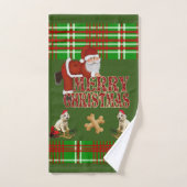 Kerst badhanddoek sets, Sinterklaas Bad Handdoek (Handdoek)