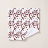 Kerst badhanddoek sets, Sneeuwman Bad Handdoek (Wasdoekje)