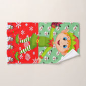 Kerst badhanddoek sets, Sneeuwman Elf Bad Handdoek (Handdoek)