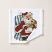 Kerst badhanddoek sets, vintage bad handdoek (Wasdoekje)