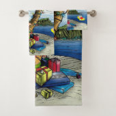 Kerst badhanddoeksets, strand bum elf bad handdoek (Insitu)