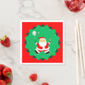 Kerst Badminton Servet (Insitu)