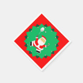 Kerst Badminton Servet (Hoek)