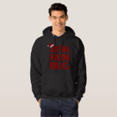 Kerst Bah Humbug Shirt-Xmas Humbug Santa Hat Hoodie (Voorkant volledig)