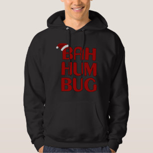 Kerst Bah Humbug Shirt-Xmas Humbug Santa Hat Hoodie