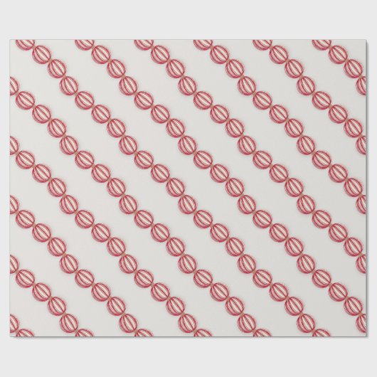 Kerst Bakken Bal slinger ontwerp Cadeaupapier (Vlak)