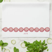 Kerst Bakken Bal slinger ontwerp Theedoek (Gevouwen)