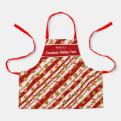 Kerst bakken Crew Gingerbread koekjes Monogram Schort (Voorkant)