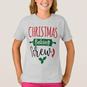 Kerst Bakken Crew Grappige Peuter Kerstmis T-shirt