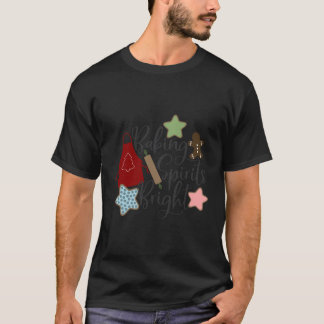 Kerst Bakken Geesten Heldere Lange Mouw T-shirt