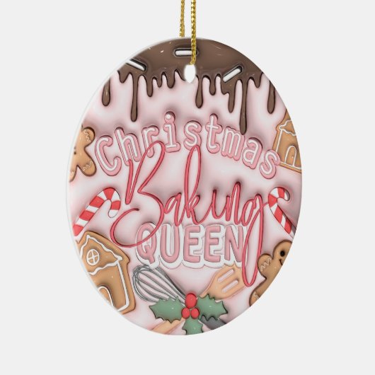 Kerst bakken Queen ornament (Rechts)