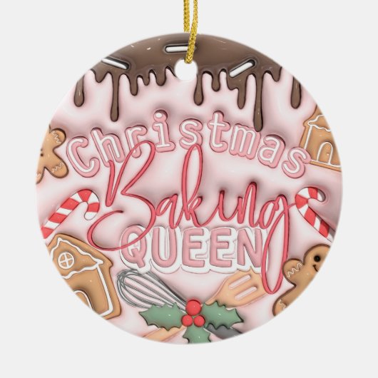Kerst bakken Queen ornament (Voorkant)