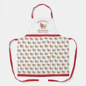 Kerst Bakken Schort Gingerbread Man Cookie (Voorkant)