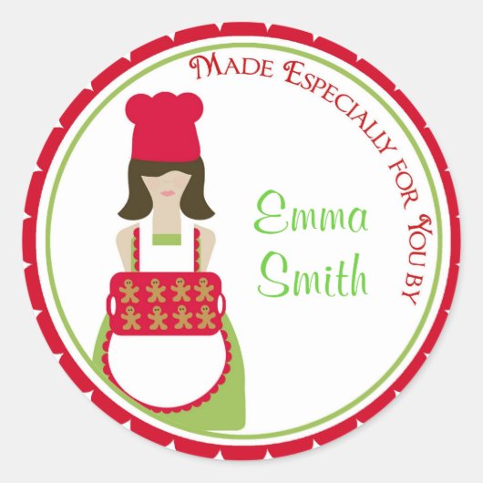 Kerst bakken Stickers (Voorkant)