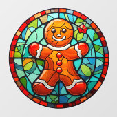 Kerst Bakken Suikeroom Mannetje Raamsticker (Vel)